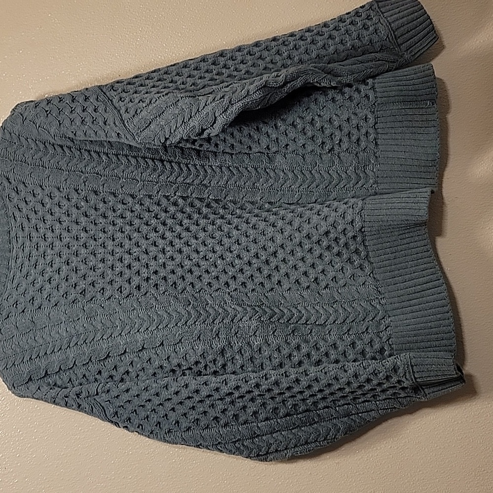 dip Textured Teal Cardigan Sweater - Picture 6 of 6